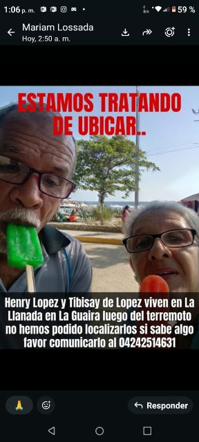 Henrry López y Tibisai de Lopez