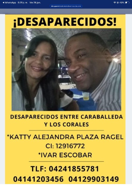 Katty Plaza e Ivar Escobar