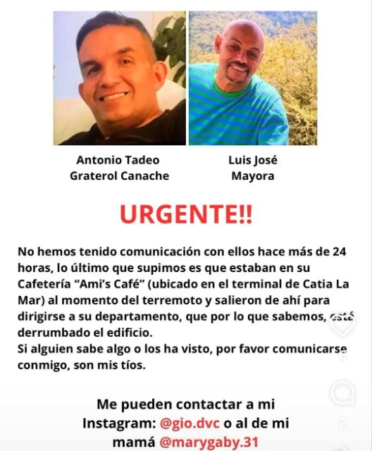 Antonio Tadeo Camacho Graterol y Luis Mayorca