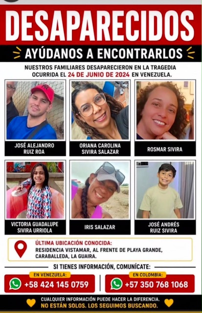 JOSÉ ALEJANDRO RUIZ ROA  ORIANA CAROLINA SAVIRA SALAZAR  ROSMAR SAVIRA  VICTORIA GUADALUGE SAVIRA URRIOLA  IRIS SALAZAR  JOSÉ ANDRÉS RUIZ SAVIRA