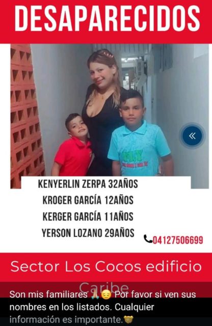 Kenyerli zerpa, kroger García, kenger Lozano