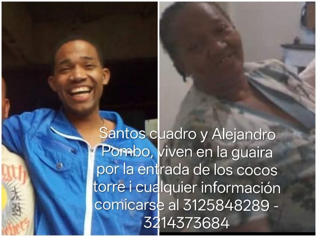 Santos cuadro y Alejandro Pombo