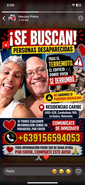 Marcos julio Piñango Quiroz y Emma milagro mora Rivas