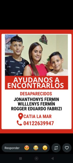 Willenys Fermín,Jonanthonys fermín y Rogger Eduardo Fabrizi