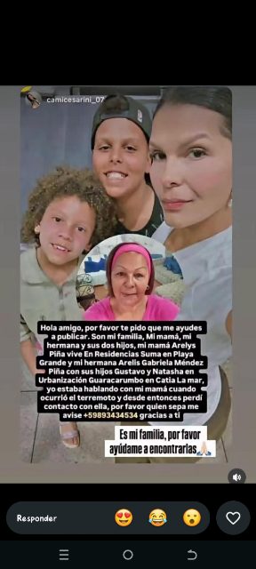 Arelis Piña, Arelis Gabriela, Gustavo y Nathacha Rivero