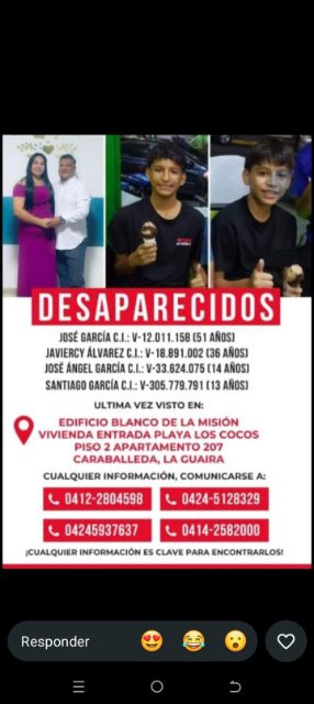 Javiersy Alvares y su familia