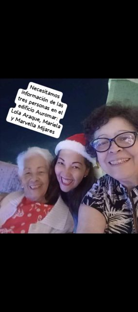 Dolores, Mariela y Marvella