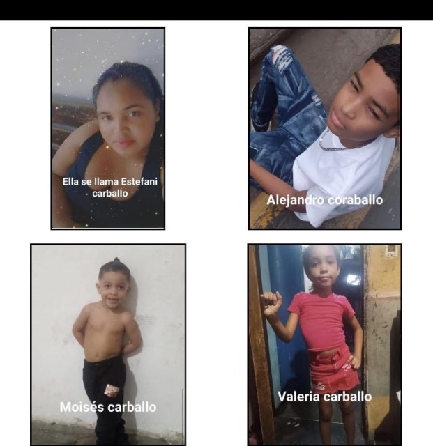 Estefaní, Alejandro, Moisés y Valeria