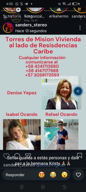Denise Yepez, Isabel y Rafael Ocando