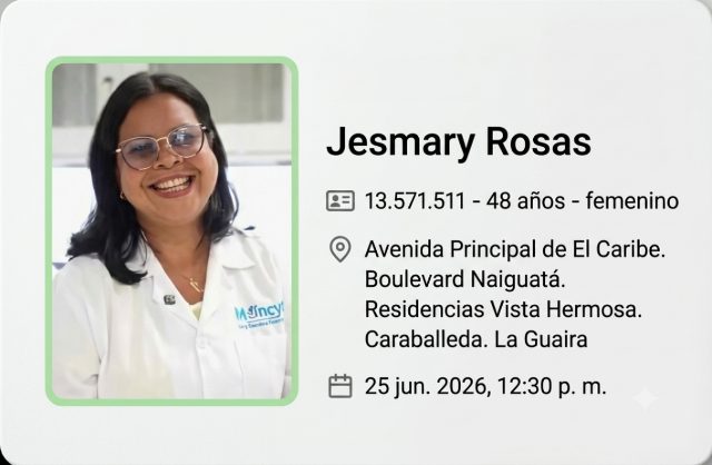 Jesmary del valle Rosas Bustamante