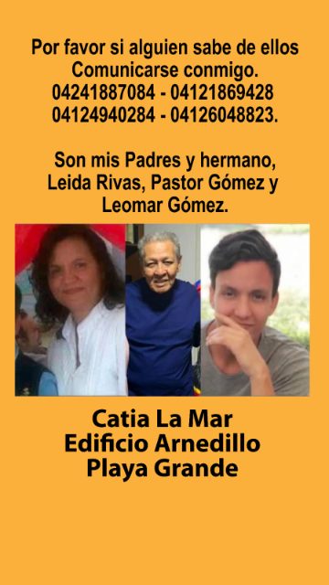 Leyda Rivas , Pastor Gomez, Leomar Gomez