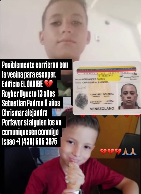 Royber (13) y Sebastian(9)