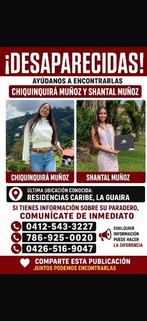 Chiquinquira munoz y shantal muñoz