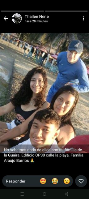 Thaina barrios. Manuel Araujo. Linaurys Araujo.Asdrubal Araujo