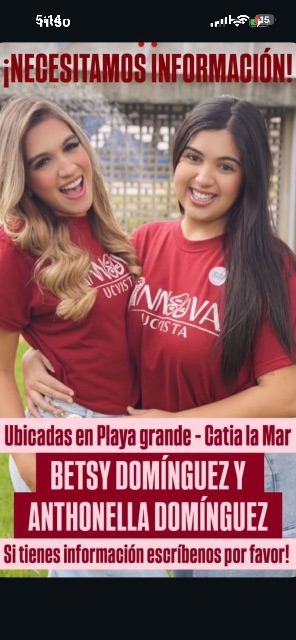 Betsy Domínguez y Anthonella Domínguez