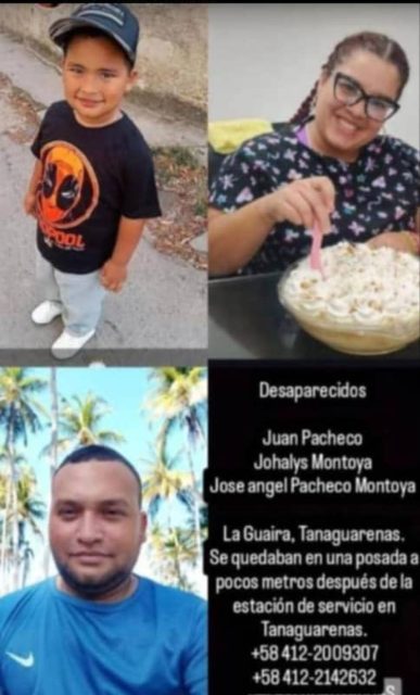 Sánchez oneilin oneida yamarte Isabella Sánchez Juan Pacheco johanlys Montoya y José angel Pacheco Montoya José angel sirva