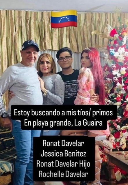 Ronat Davelaar, Jessica Benítez, Ronat Davelaar hijo, Rochelle Davelaar