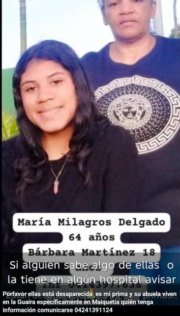 Maria Milagros y Barbara Martínez