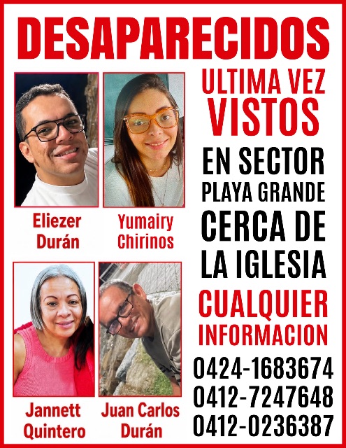 Eliezer duran yumairy chirinos yannet quinteros juan carlos duran