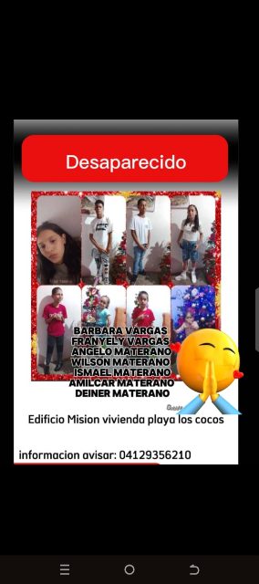 Bárbara Vargas deiner Materano Angelo Ojeda Amilcar Materano Wilson Materano Ismaely Materano