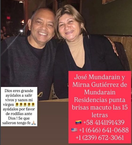 José Mundarain y Mirna Gutierrez