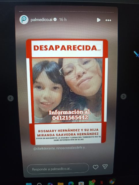 Rosmary Hernández y su hija Miranda Saavedra Hernández