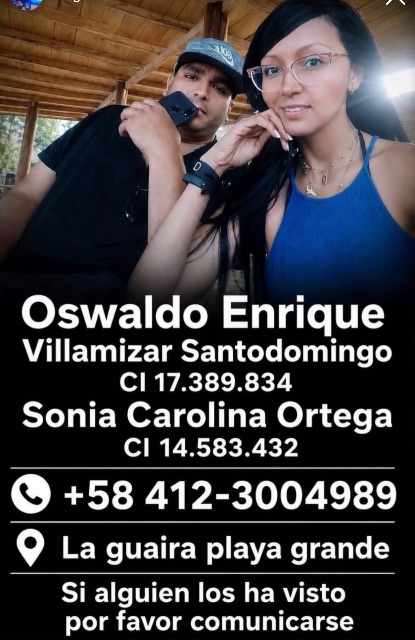 Oswaldo Villamizar y Sonia Carolina Ortega