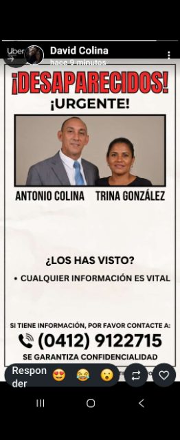Antonio Colina y Trina González
