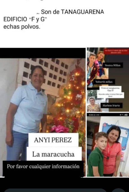 Anyi Pérez , yesika millam y si hijo