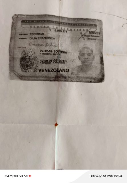 Dilcia Francisca Escobar sarmiento