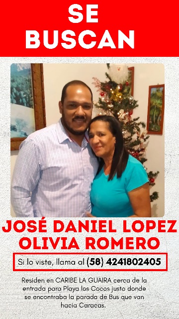 José Daniel López y Olivia Romero
