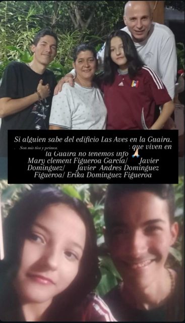 Javier Domínguez y familia
