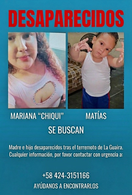 Mariana (la chiqui) y su hijo Matías