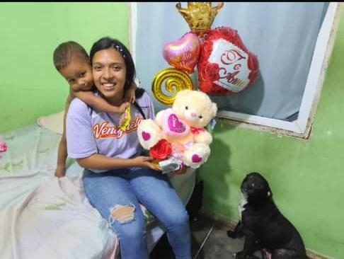 Jorgelis Adriana Arellano Rondón el niño Jadiel Arellano