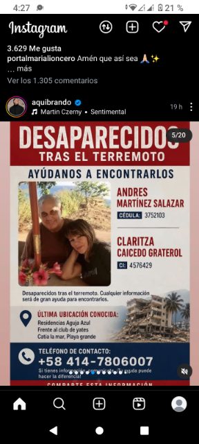 Andrés Martinez Salazar y Claritza Caicedo Graterol