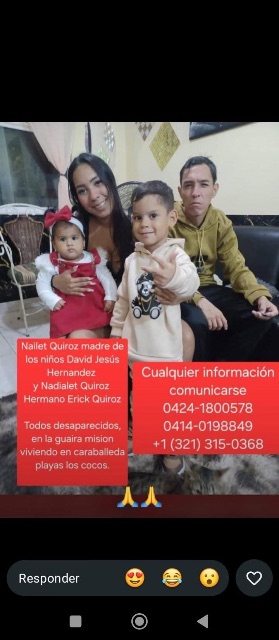 Nailet Quiroz, David Jesús Hernández, Nadialeth Quiroz, Erick Quiroz
